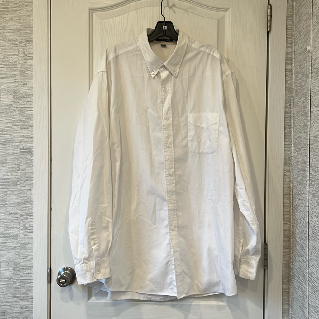 3/$15 Port Authority White Dress Shirt-2xl